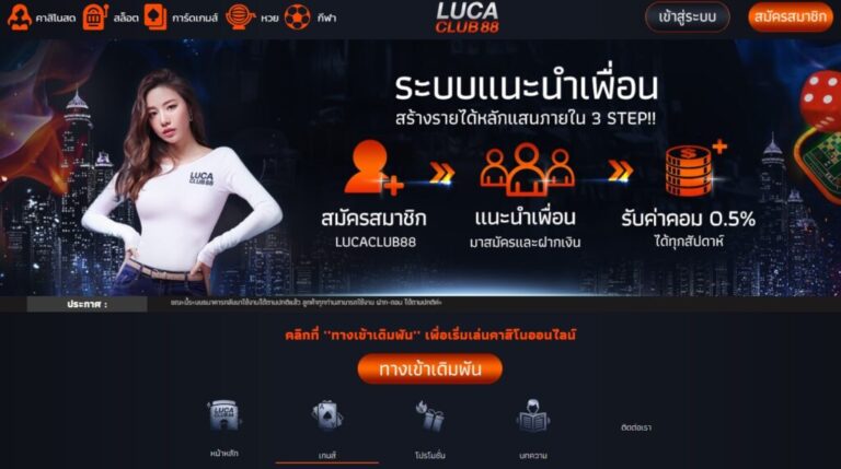 LUCACLUB88 หน้าเว็บหลักทางเข้า