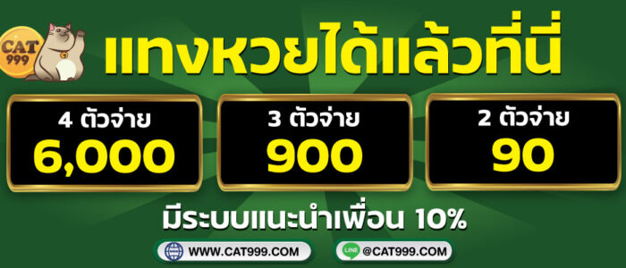 CAT999 อัตราแทงหวยออนไลน์